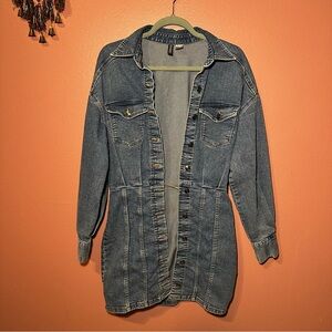Divided H&M Medium Blue Denim Dress